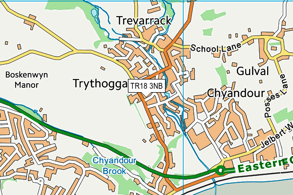 TR18 3NB map - OS VectorMap District (Ordnance Survey)