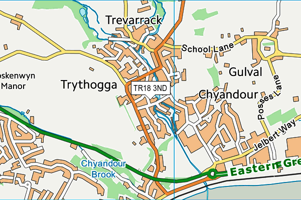 TR18 3ND map - OS VectorMap District (Ordnance Survey)
