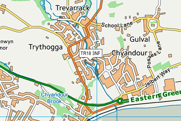 TR18 3NF map - OS VectorMap District (Ordnance Survey)