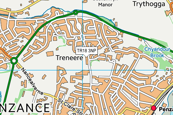 TR18 3NP map - OS VectorMap District (Ordnance Survey)