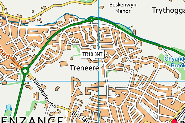 TR18 3NT map - OS VectorMap District (Ordnance Survey)