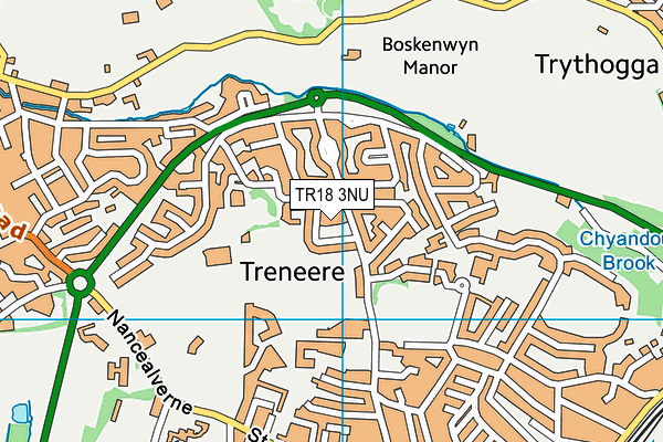 TR18 3NU map - OS VectorMap District (Ordnance Survey)