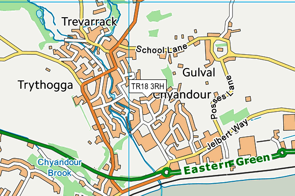 TR18 3RH map - OS VectorMap District (Ordnance Survey)