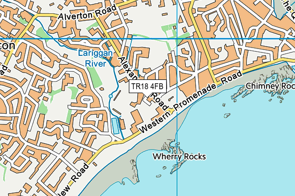 Cornish Pirates (Mennaye Field) map (TR18 4FB) - OS VectorMap District (Ordnance Survey)