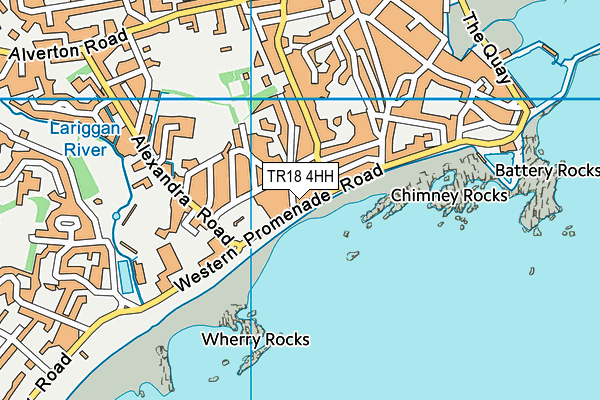 TR18 4HH map - OS VectorMap District (Ordnance Survey)