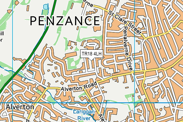 TR18 4LH map - OS VectorMap District (Ordnance Survey)