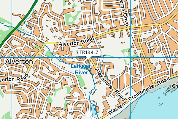 TR18 4LZ map - OS VectorMap District (Ordnance Survey)