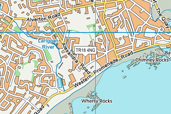 TR18 4NG map - OS VectorMap District (Ordnance Survey)
