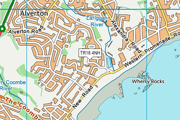 TR18 4NH map - OS VectorMap District (Ordnance Survey)
