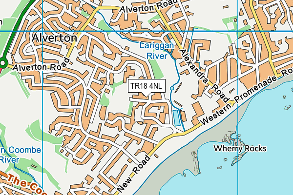 TR18 4NL map - OS VectorMap District (Ordnance Survey)