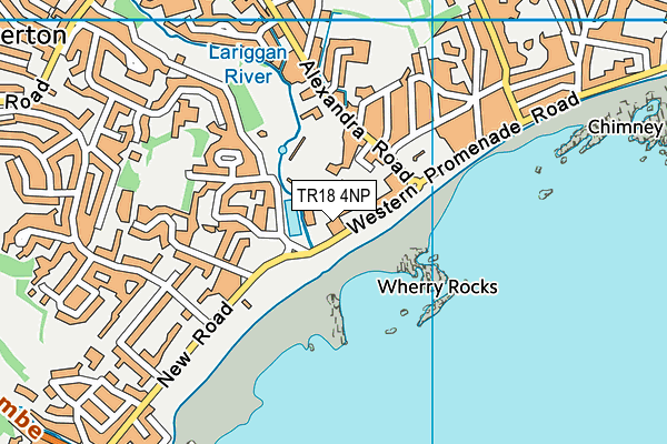 TR18 4NP map - OS VectorMap District (Ordnance Survey)