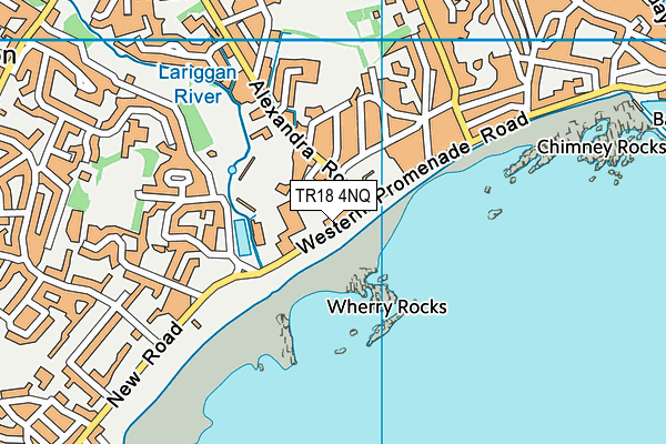 TR18 4NQ map - OS VectorMap District (Ordnance Survey)