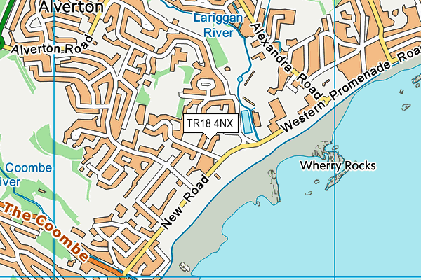 TR18 4NX map - OS VectorMap District (Ordnance Survey)