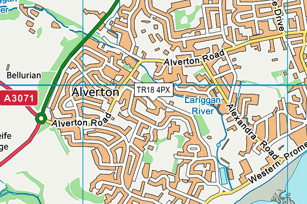 TR18 4PX map - OS VectorMap District (Ordnance Survey)