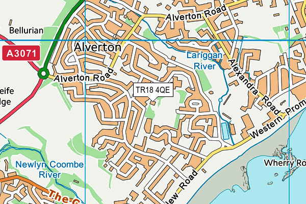 TR18 4QE map - OS VectorMap District (Ordnance Survey)