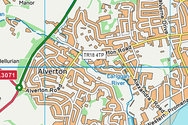TR18 4TP map - OS VectorMap District (Ordnance Survey)
