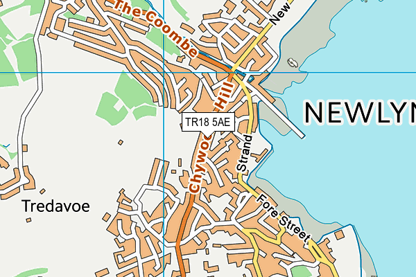 TR18 5AE map - OS VectorMap District (Ordnance Survey)