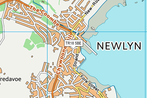 R S Fitness map (TR18 5BE) - OS VectorMap District (Ordnance Survey)