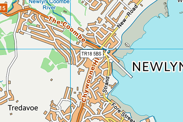 TR18 5BS map - OS VectorMap District (Ordnance Survey)