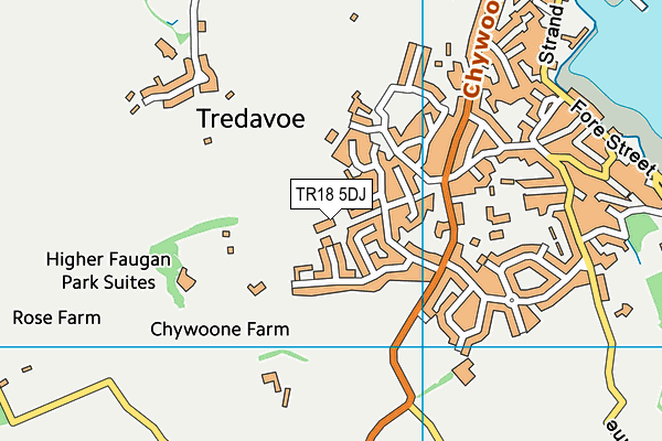 TR18 5DJ map - OS VectorMap District (Ordnance Survey)