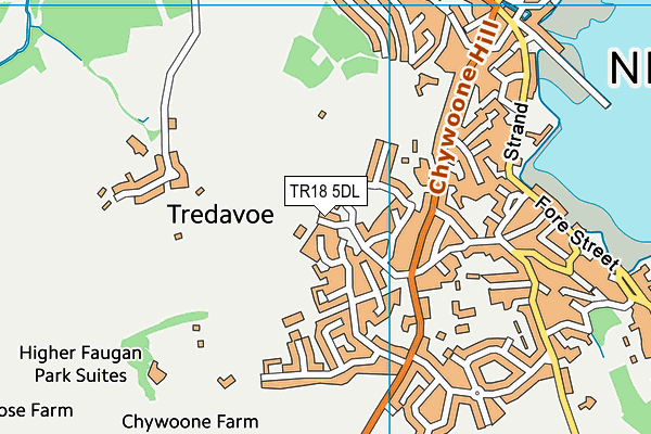 TR18 5DL map - OS VectorMap District (Ordnance Survey)