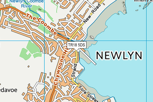 TR18 5DS map - OS VectorMap District (Ordnance Survey)