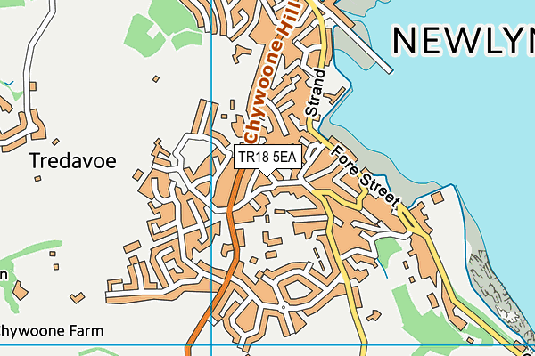 TR18 5EA map - OS VectorMap District (Ordnance Survey)