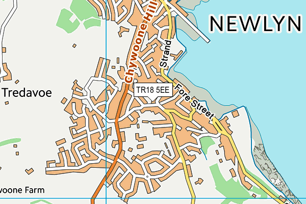 TR18 5EE map - OS VectorMap District (Ordnance Survey)