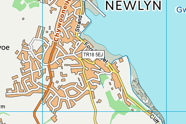 TR18 5EJ map - OS VectorMap District (Ordnance Survey)