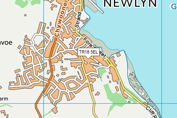 TR18 5EL map - OS VectorMap District (Ordnance Survey)