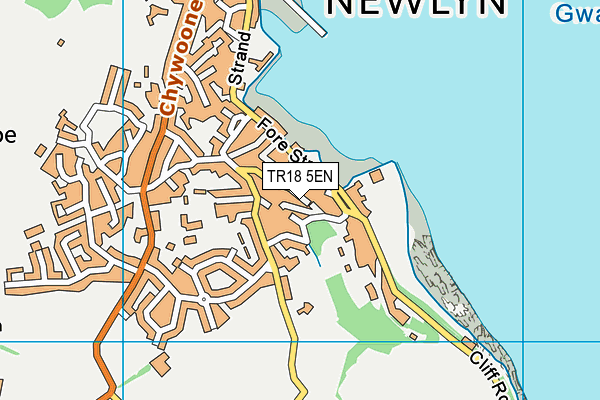 TR18 5EN map - OS VectorMap District (Ordnance Survey)