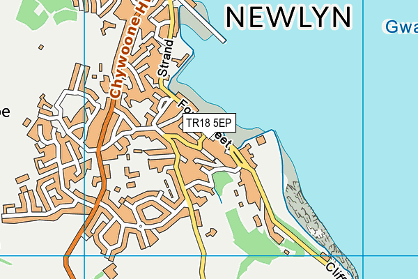 TR18 5EP map - OS VectorMap District (Ordnance Survey)