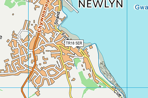 TR18 5ER map - OS VectorMap District (Ordnance Survey)