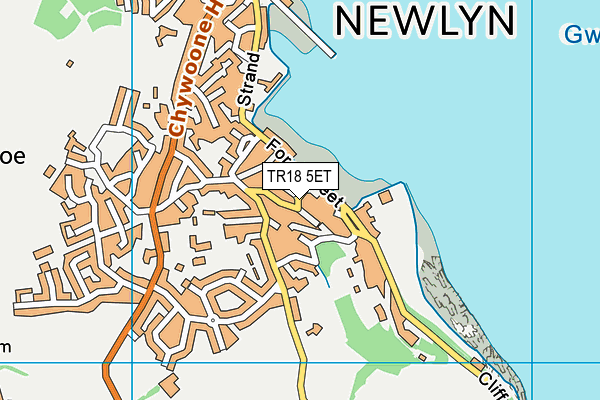 TR18 5ET map - OS VectorMap District (Ordnance Survey)