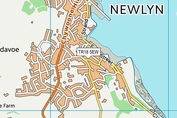 TR18 5EW map - OS VectorMap District (Ordnance Survey)