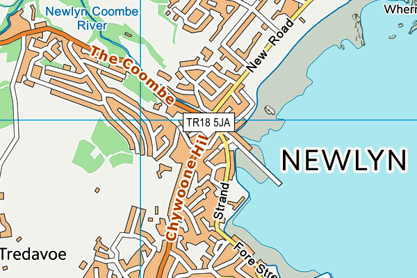 TR18 5JA map - OS VectorMap District (Ordnance Survey)