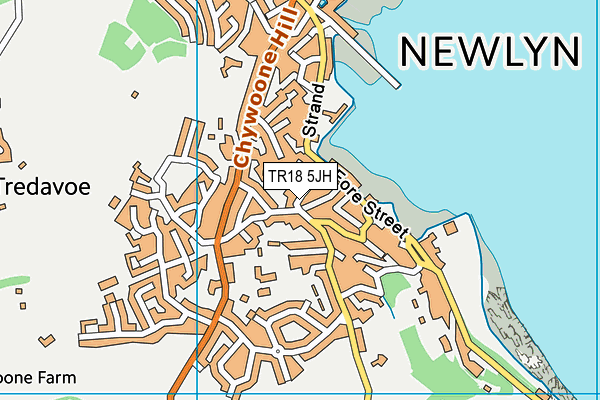 TR18 5JH map - OS VectorMap District (Ordnance Survey)