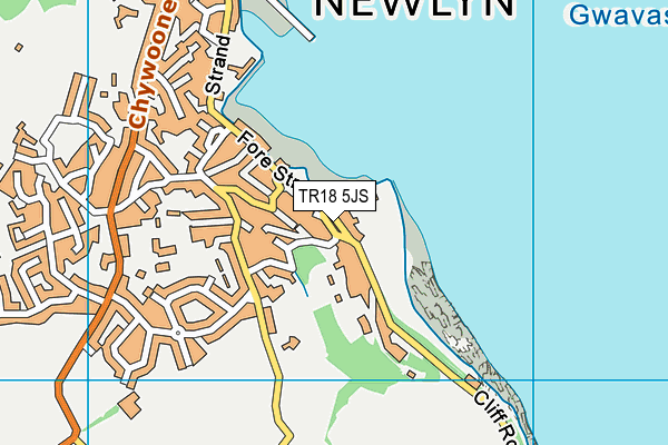 TR18 5JS map - OS VectorMap District (Ordnance Survey)