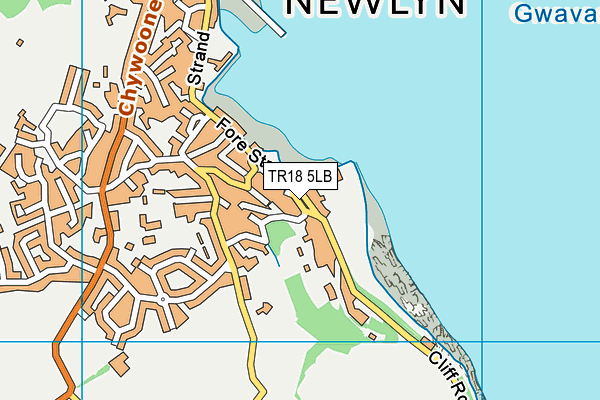 TR18 5LB map - OS VectorMap District (Ordnance Survey)