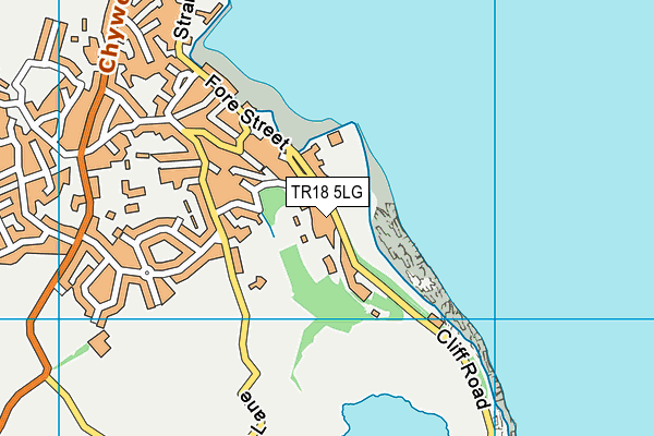 TR18 5LG map - OS VectorMap District (Ordnance Survey)