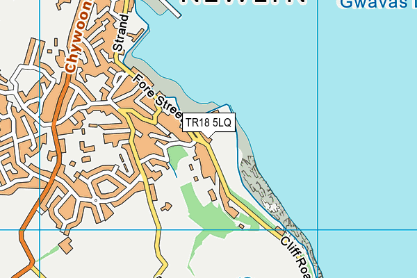 TR18 5LQ map - OS VectorMap District (Ordnance Survey)