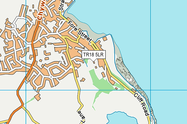 TR18 5LR map - OS VectorMap District (Ordnance Survey)