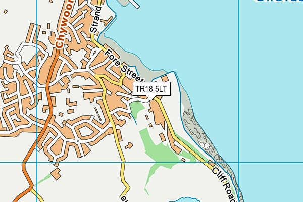 TR18 5LT map - OS VectorMap District (Ordnance Survey)