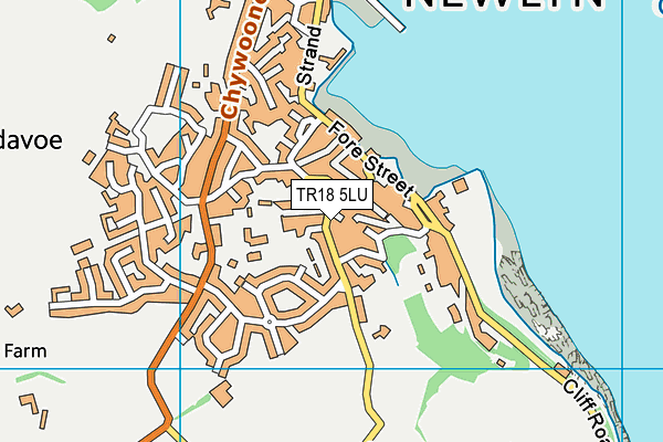 TR18 5LU map - OS VectorMap District (Ordnance Survey)