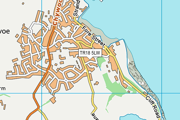 TR18 5LW map - OS VectorMap District (Ordnance Survey)