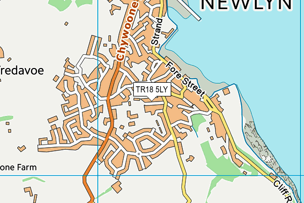 TR18 5LY map - OS VectorMap District (Ordnance Survey)