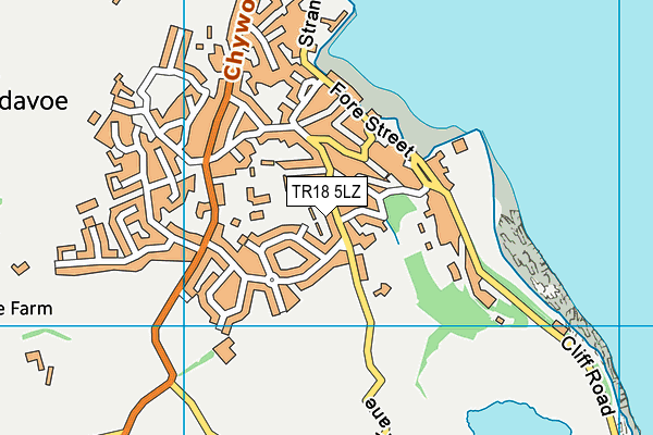 TR18 5LZ map - OS VectorMap District (Ordnance Survey)