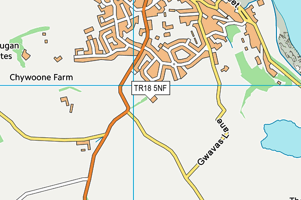 TR18 5NF map - OS VectorMap District (Ordnance Survey)