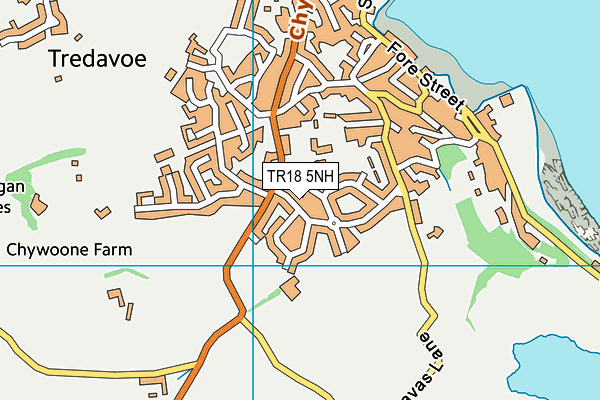 TR18 5NH map - OS VectorMap District (Ordnance Survey)