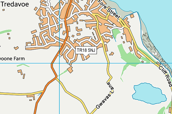 TR18 5NJ map - OS VectorMap District (Ordnance Survey)